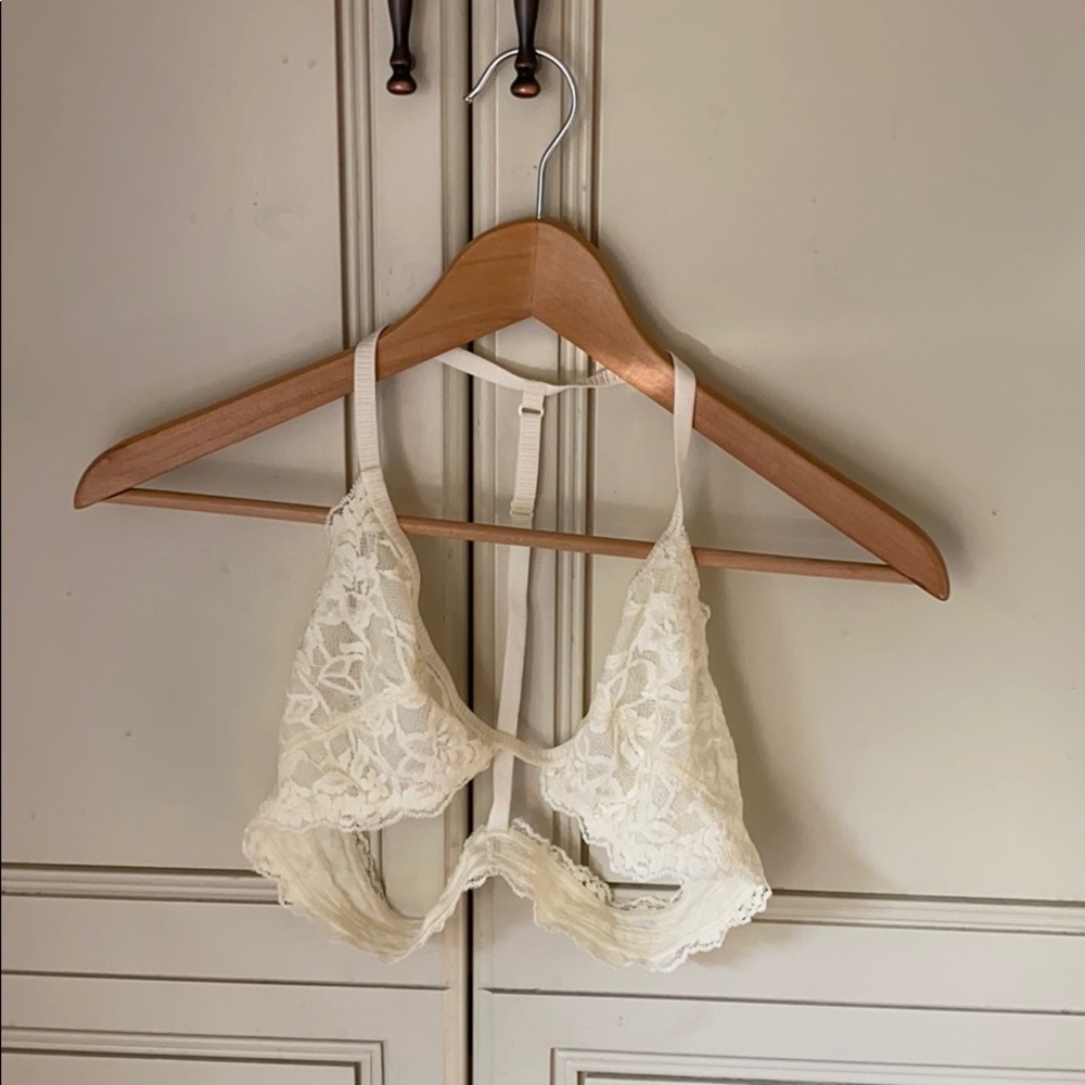 free people white lace bralette
